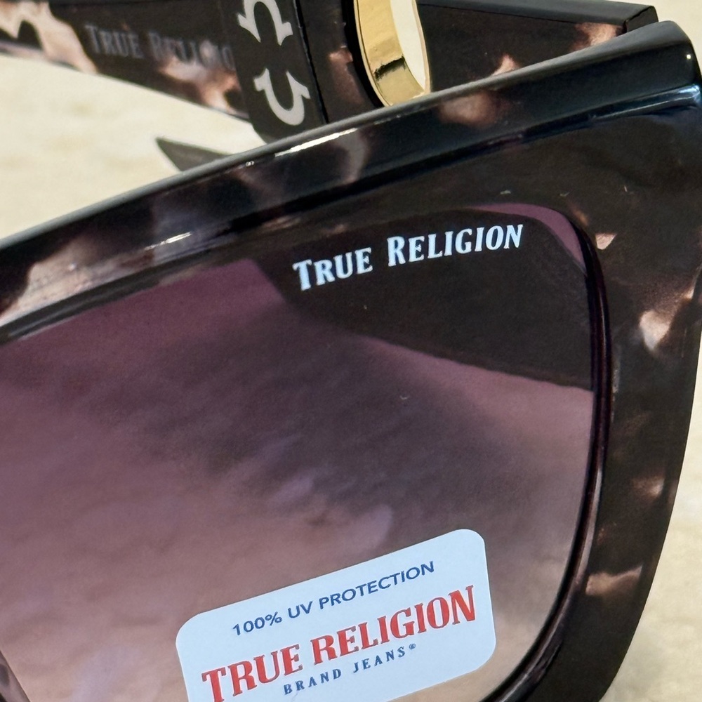 True Religion Marble Pattern Gradient Sunglasses … - image 7